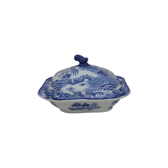 Mason's Ironstone blue and white vegetable tureen