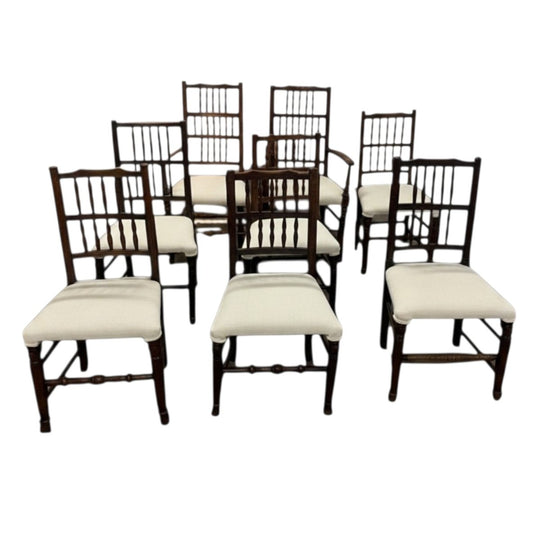 Matched set of Four Antique English George 111 period C1790 with 4 additional chairs