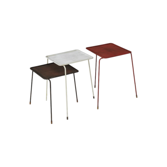 Mathieu Matégot Side table set 'Soumba' 1953