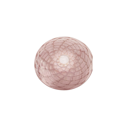 Matthew Larwood, - Large Pink Tone Vintage Hand Blown Platter