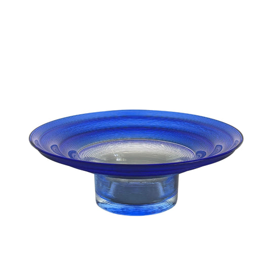 Jiří Šuhájek for Bohemia Selection: An ‘Optic’ Cobalt Glass Bowl, c. 1990