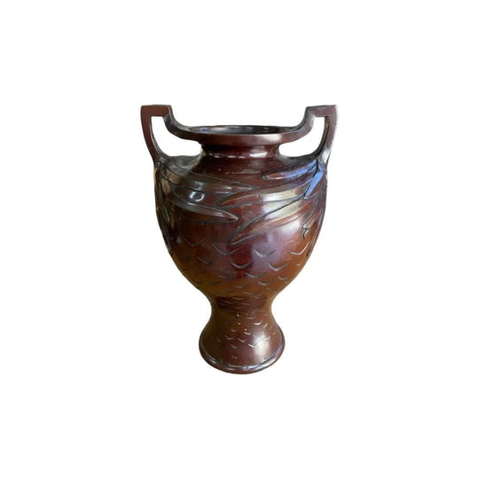 Meiji Period Bronze Urn Vase