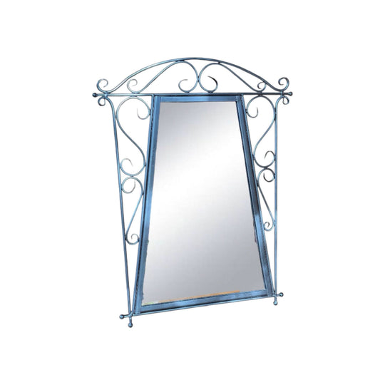 metal swirl wall mirror