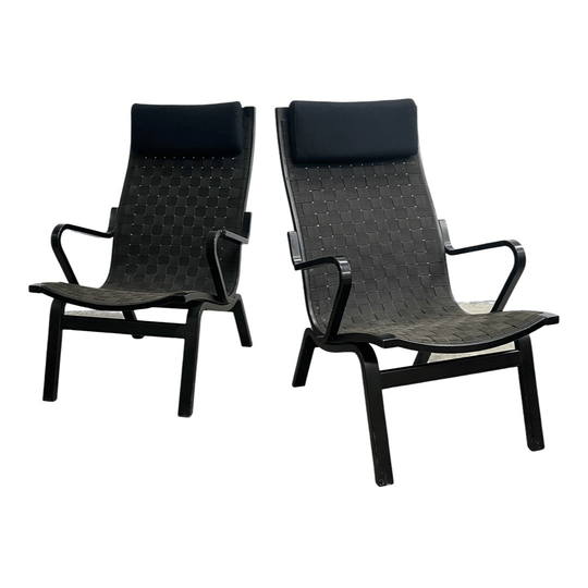 Mid century 'Albert' high back armchairs by Finn Ostergaard