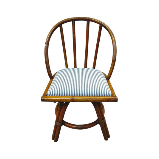 Mid Century Bamboo Swivel Chair. | Bazaa | Designer, Vintage and Antique Furniture