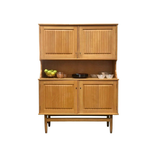 1960s DANISH HJORNESKAP BIRI CABINET / BAR / WALL UNIT