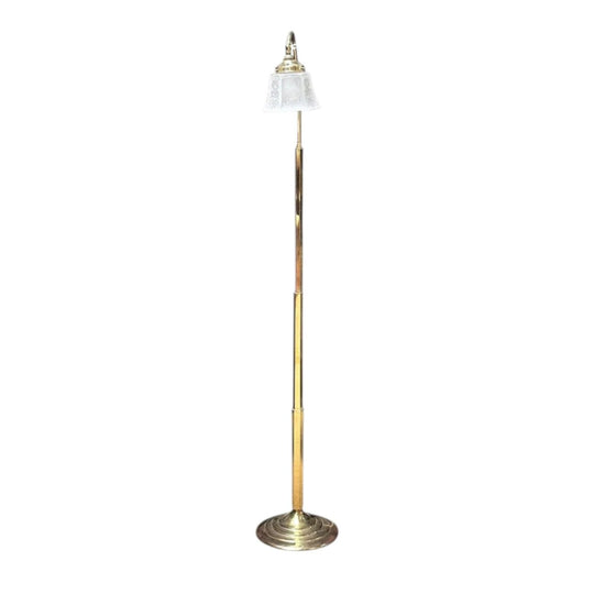 Mid century brass standing lamp