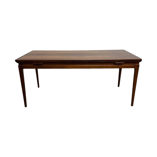 Mid Century Danish Made Brazilian Rosewood Extending Coffee Table