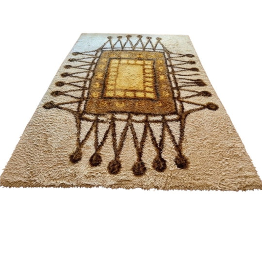 MID CENTURY DANISH RYA RUG - 3.5x2.5m STUNNING
