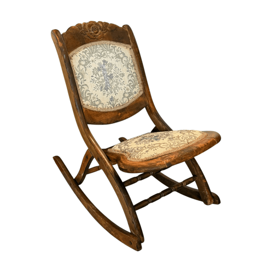 Mid-Century Folding Rocking Chair