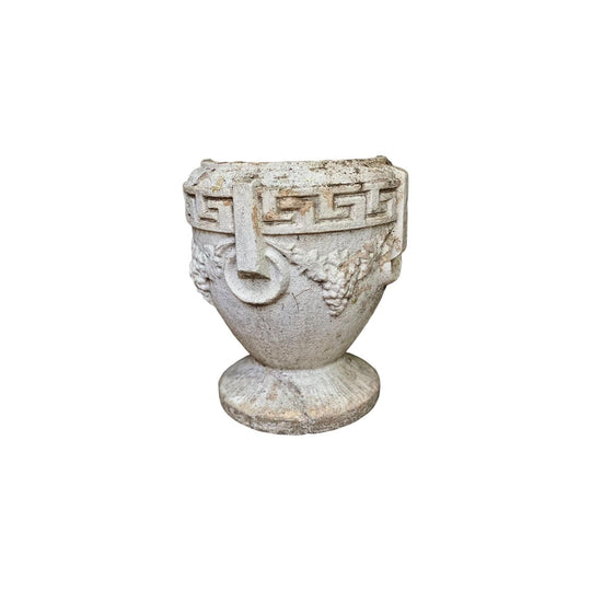 Mid Century Grecian style cement plant pot