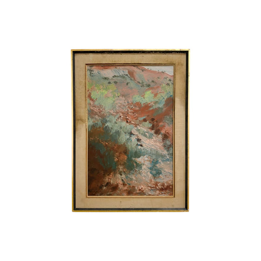 Mid Century Impressionist Queensland Hillside Landscape Painting
