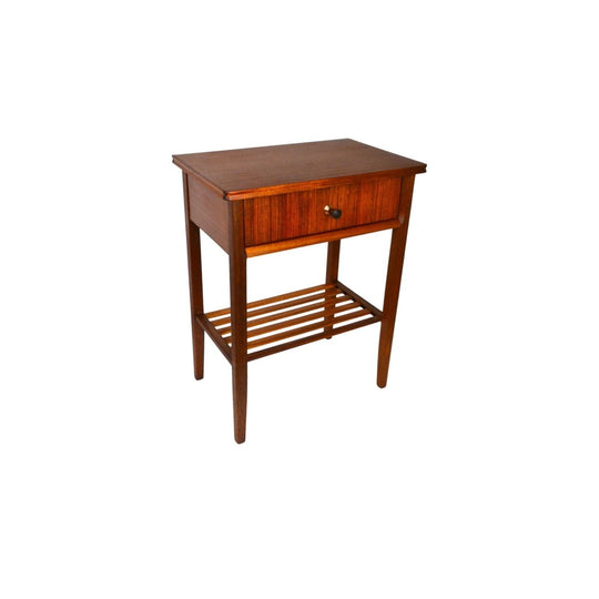 Mid century Mahogany & Rosewood bedside table / drawer by Vanson Sweden