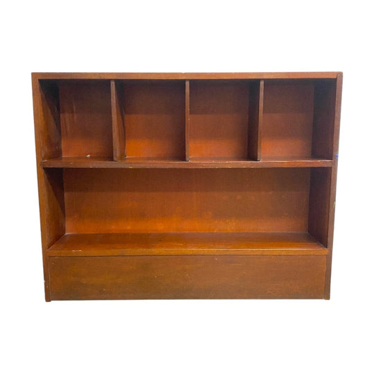 Mid Century Mahogany Wooden Bookcase Shelving