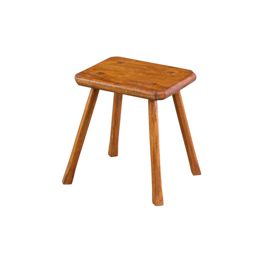 Mid Century Milking Stool in beech