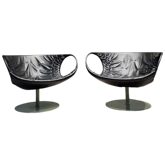 Mid Century Modern Italian Swivel Chairs