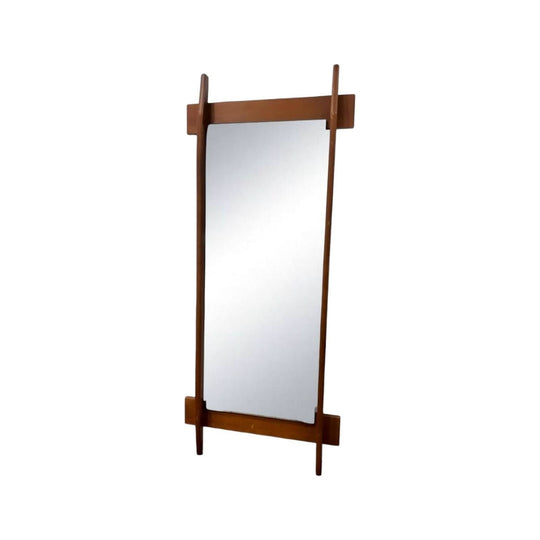 MID CENTURY MODERN TEAK FRAMED MIRROR