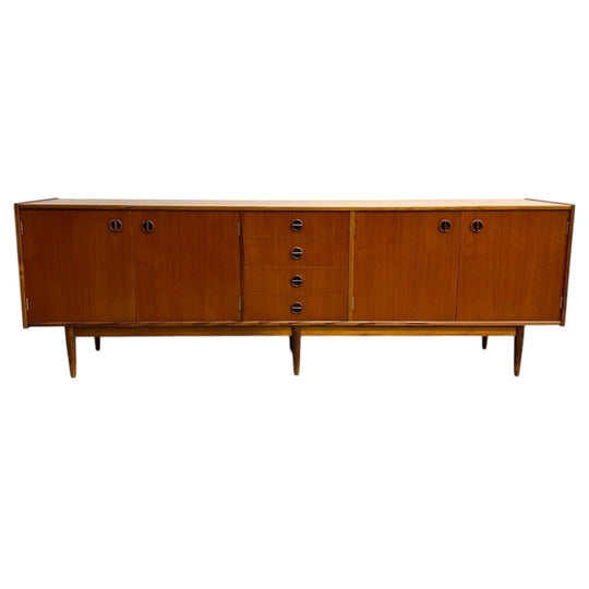 Mid Century Parker Cats Eye Nordic Teak Sideboard