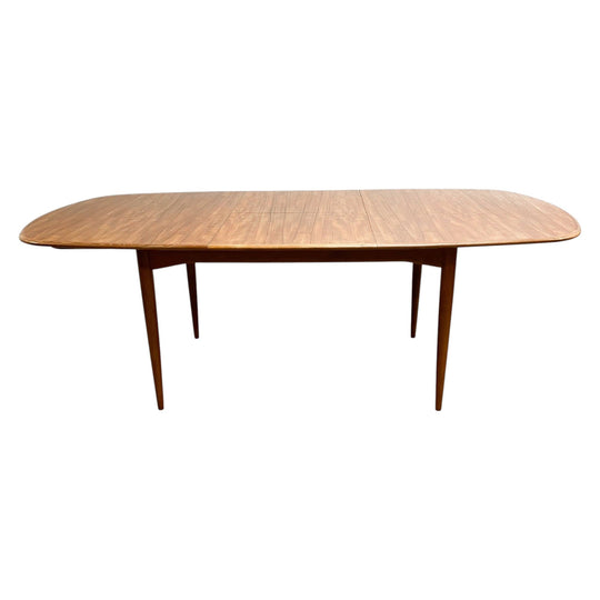 Mid Century Parker 'D' End Extension Dining Table - Professionally Restored