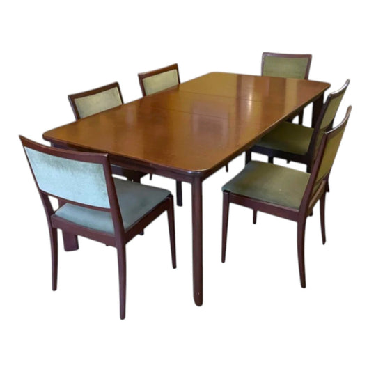 Mid-Century Parker dining table & 6 chairs set