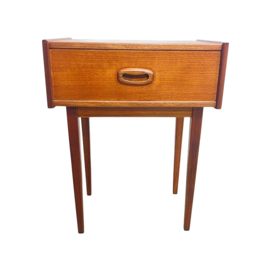 Mid Century Parker Teak Bedside Table Restored