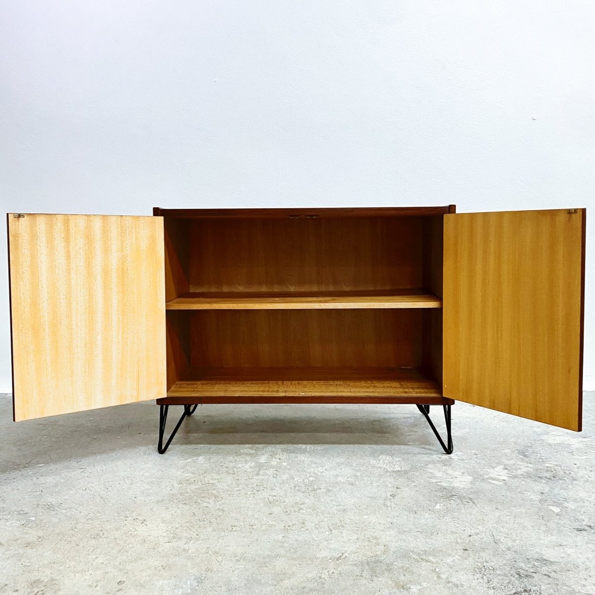 Mid Century Record Cabinet With Adjustable Shelf | Bazaa | Designer, Vintage and Antique Furniture