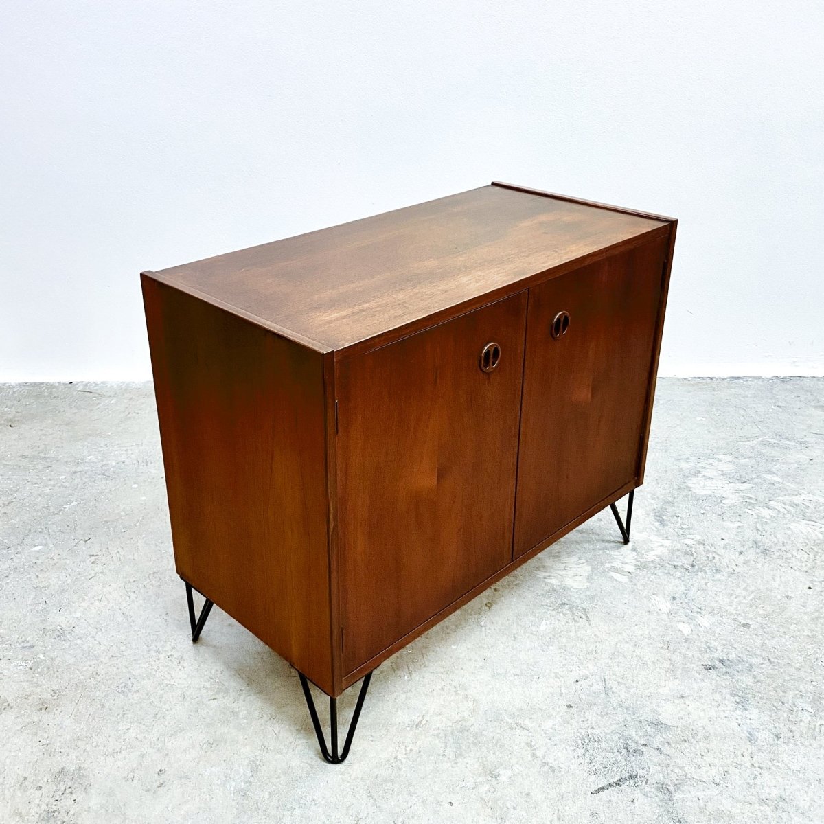 Mid Century Record Cabinet With Adjustable Shelf | Bazaa | Designer, Vintage and Antique Furniture
