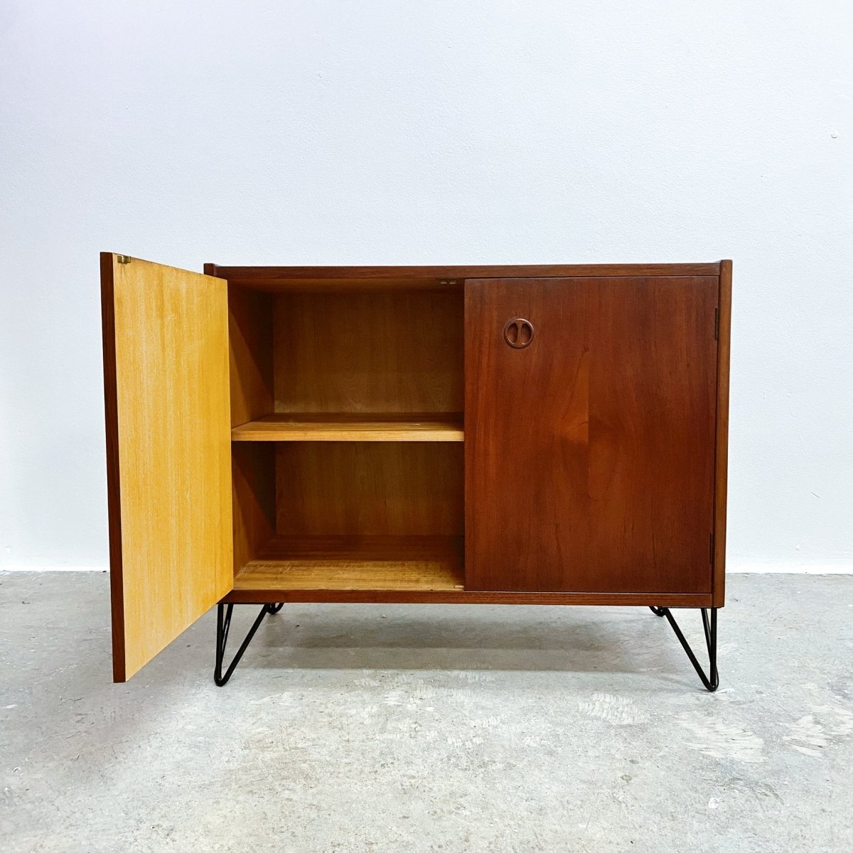 Mid Century Record Cabinet With Adjustable Shelf | Bazaa | Designer, Vintage and Antique Furniture