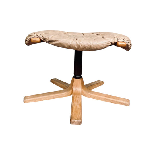 Mid century retro swivel footstool