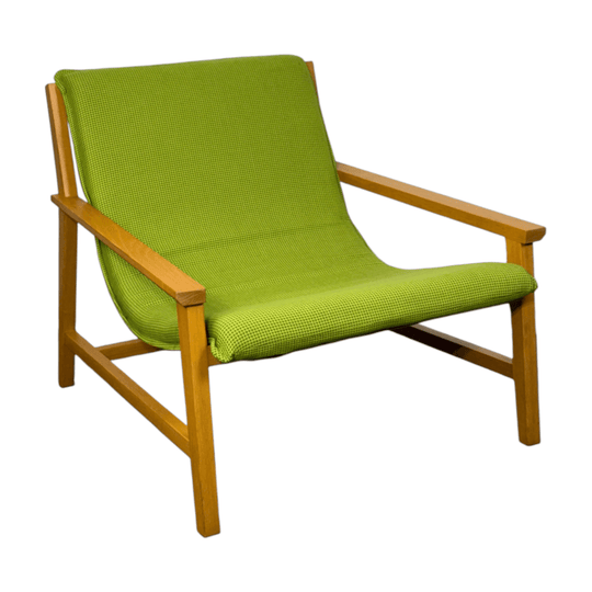 Mid-Century Sling Armchair - Apple Green