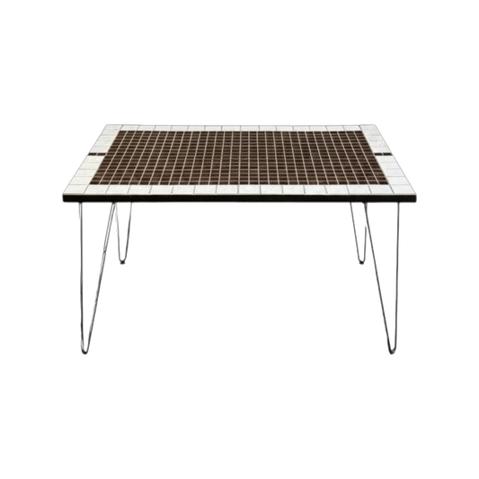 Mid Century Tiled Table with Hairpin Iron Legs | Bazaa | Designer, Vintage and Antique Furniture