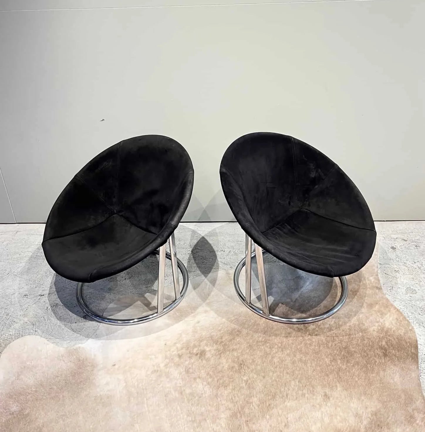 mid century modern vintage chrome and leather lounge chairs australia.jpg