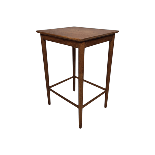Mid‑century teak veneered lamp table