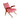 Mid‑Century Timber Armchair – Boomerang‑Style Legs, Red Upholstery | Bazaa | Designer, Vintage and Antique Furniture