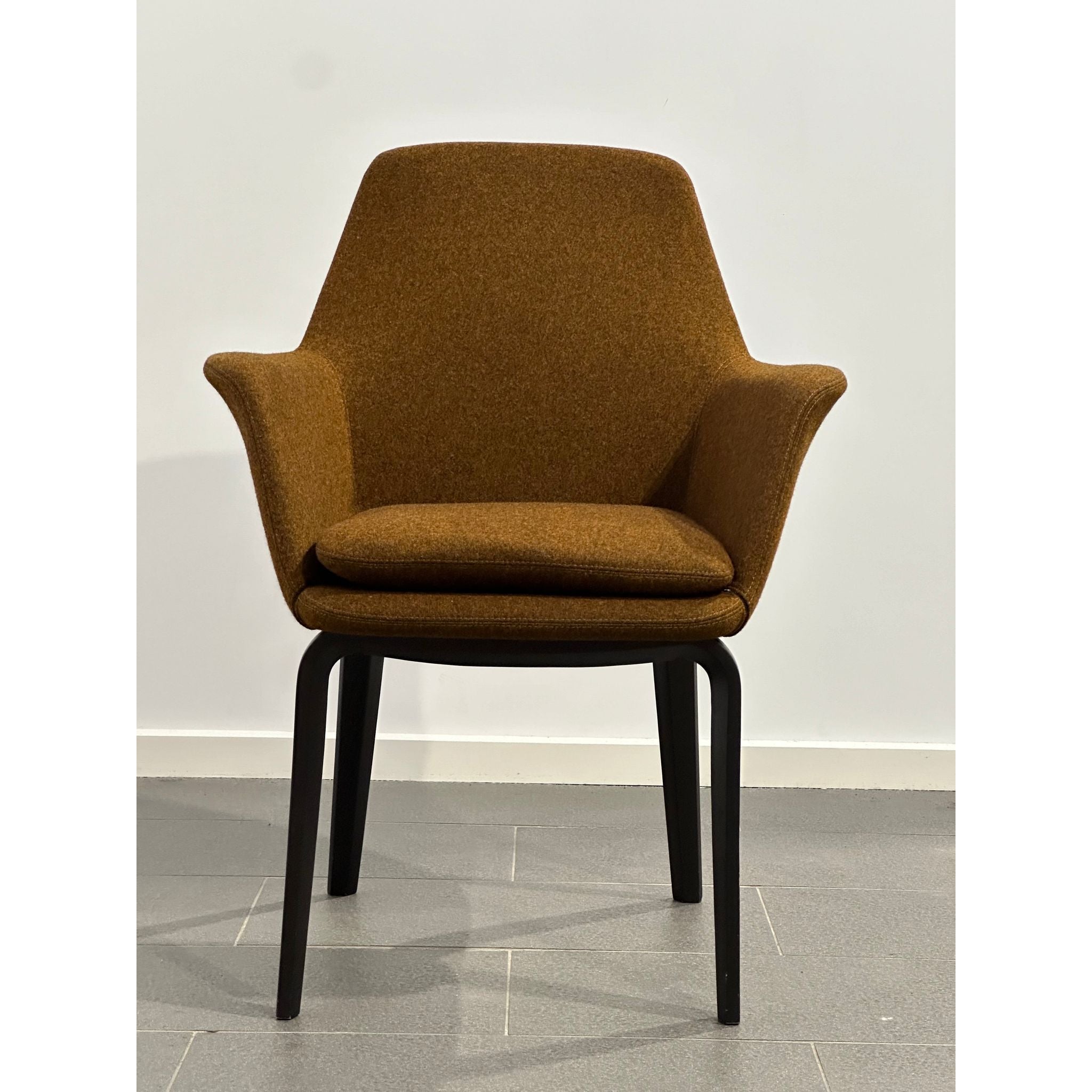 Minotti York Chairs by Rodolfo Dordoni w Original Kvadrat Danish Wool Upholstry | Bazaa | Vintage, Designer and Antique Interiors