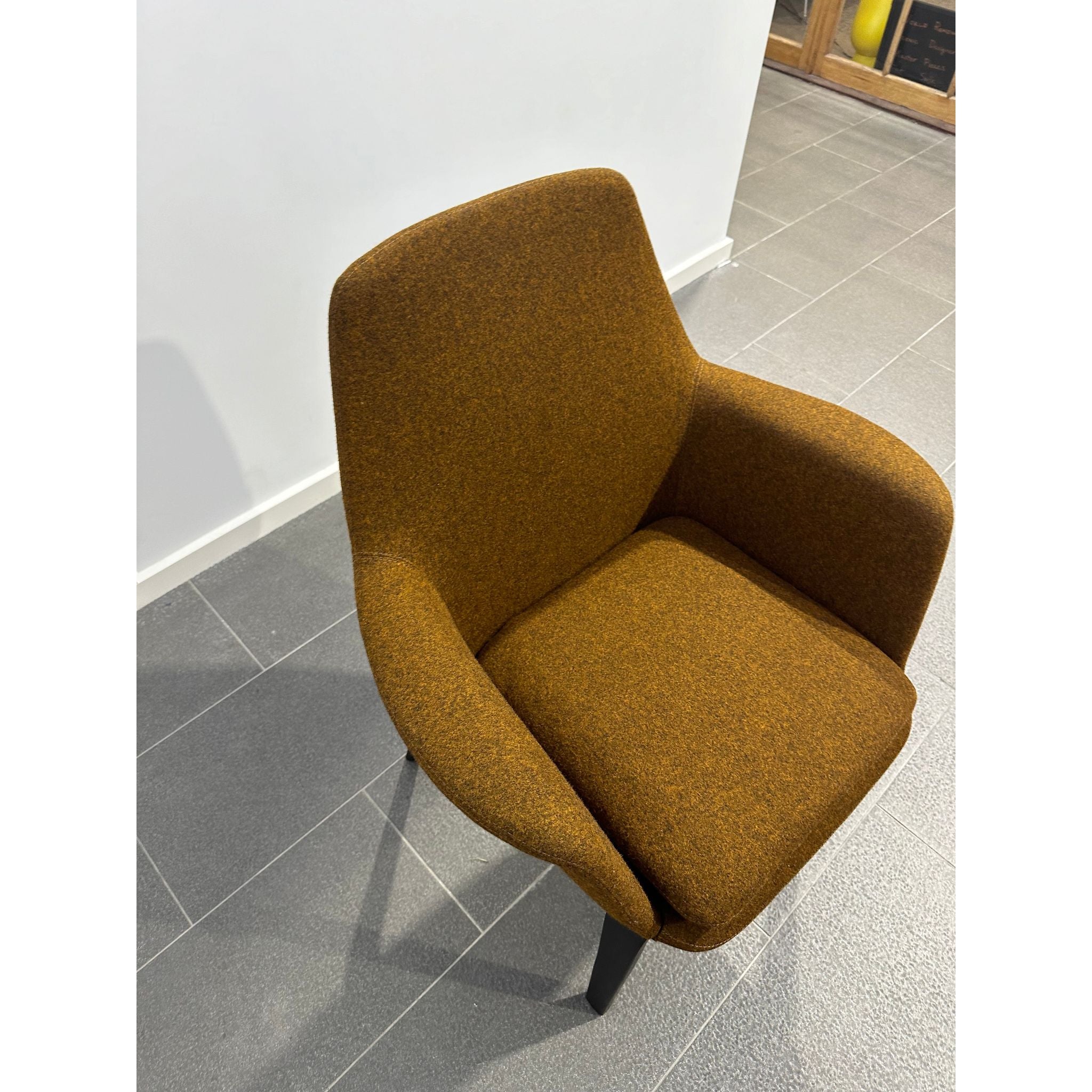 Minotti York Chairs by Rodolfo Dordoni w Original Kvadrat Danish Wool Upholstry | Bazaa | Designer, Vintage and Antique Furniture