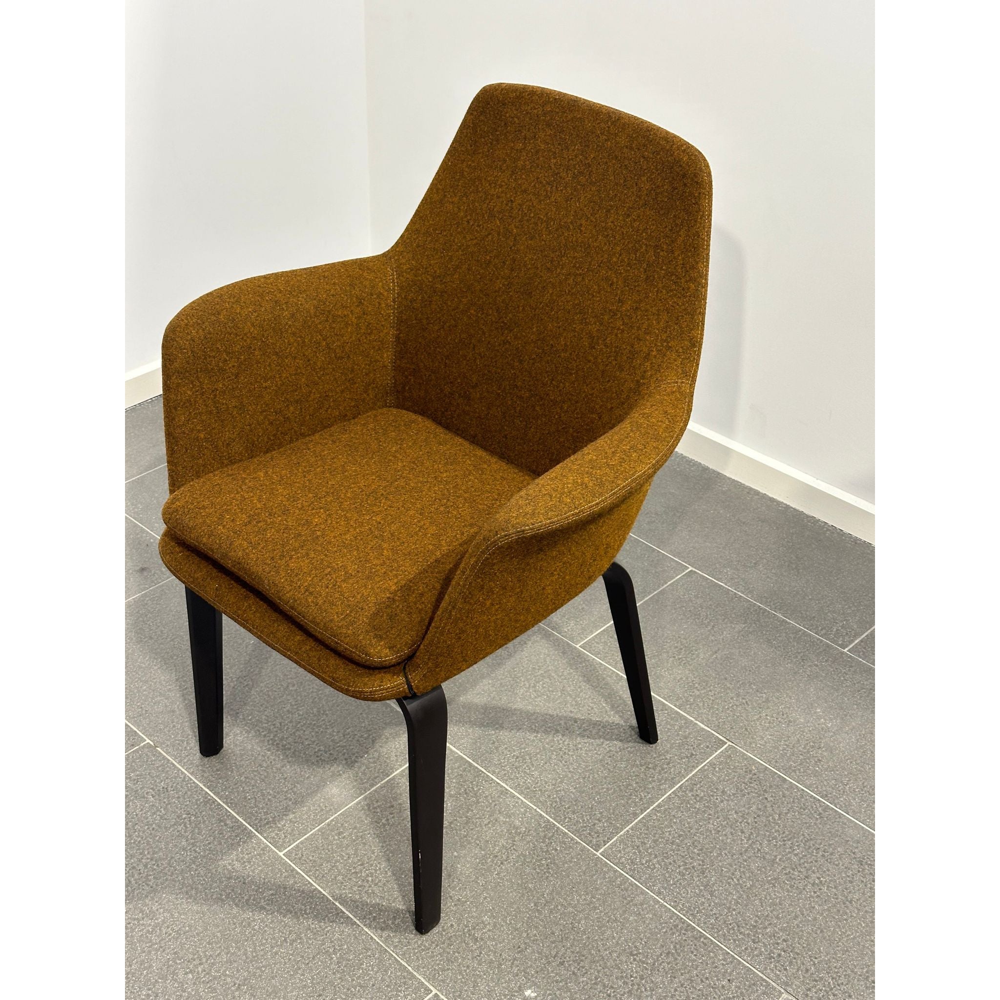 Minotti York Chairs by Rodolfo Dordoni w Original Kvadrat Danish Wool Upholstry | Bazaa | Designer, Vintage and Antique Furniture