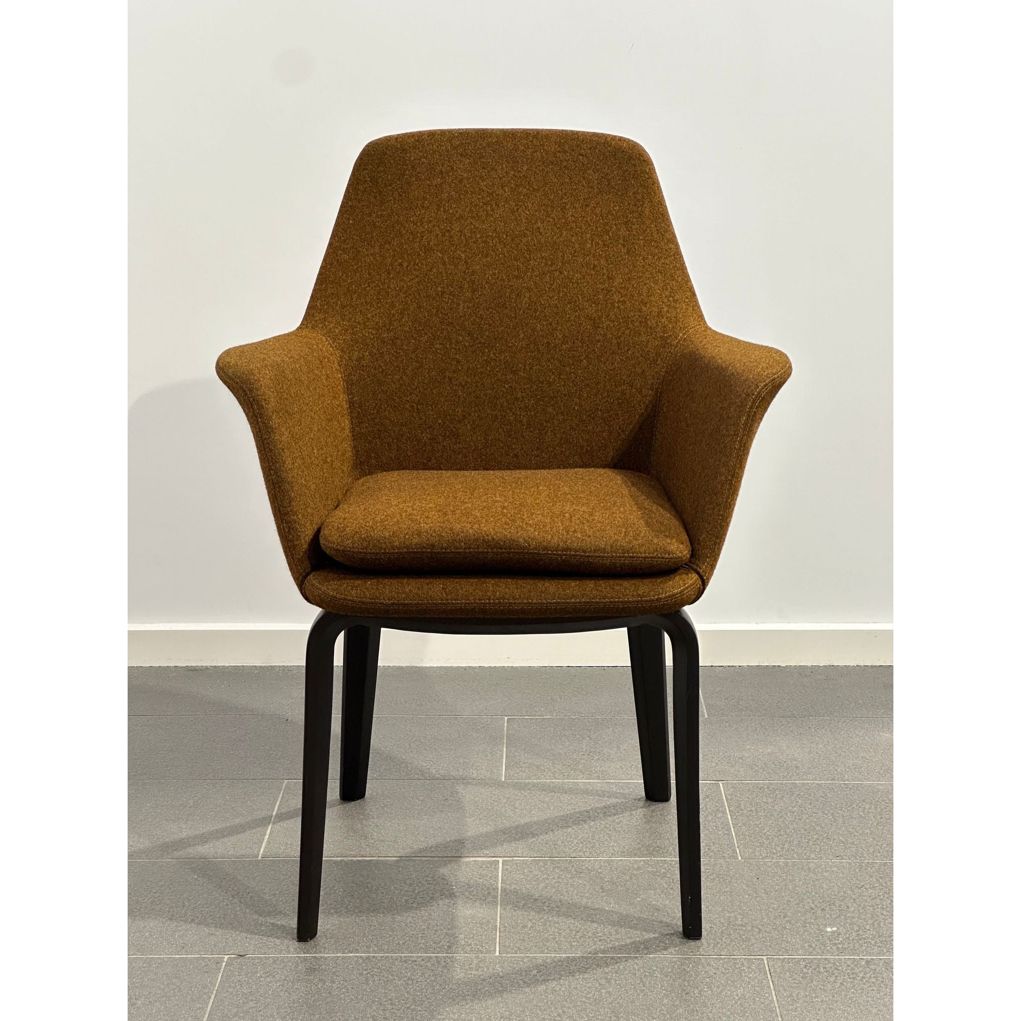 Minotti York Chairs by Rodolfo Dordoni w Original Kvadrat Danish Wool Upholstry | Bazaa | Designer, Vintage and Antique Furniture
