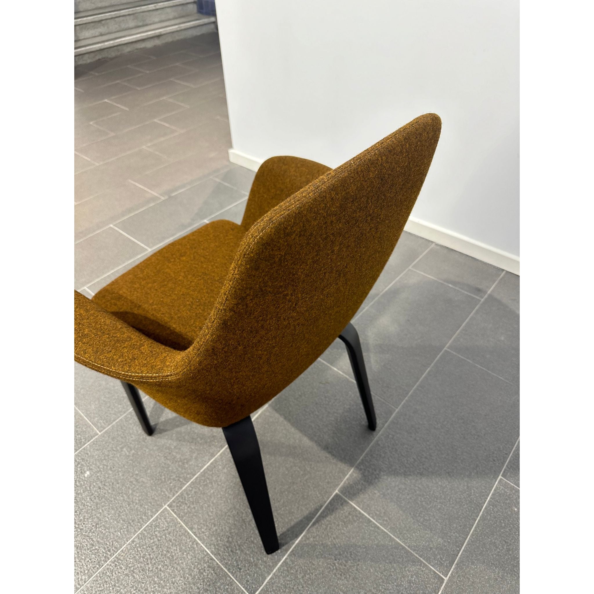 Minotti York Chairs by Rodolfo Dordoni w Original Kvadrat Danish Wool Upholstry | Bazaa | Designer, Vintage and Antique Furniture
