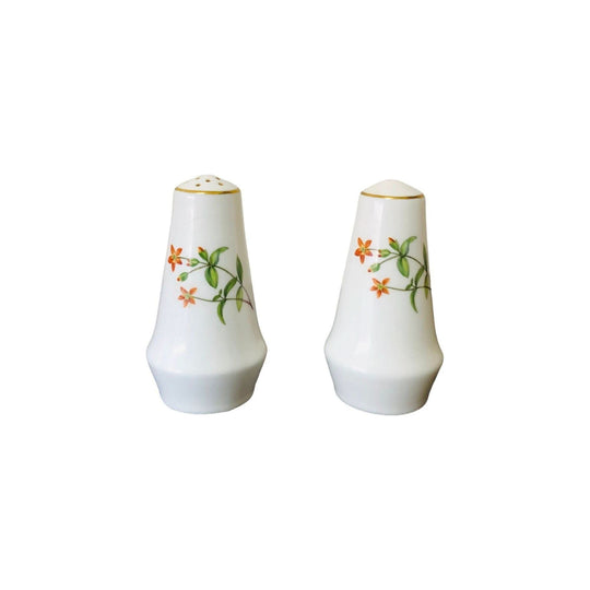 Minton Meadow Bone China England Salt & Pepper Shakers / Vintage Salt and Pepper Shakers from England