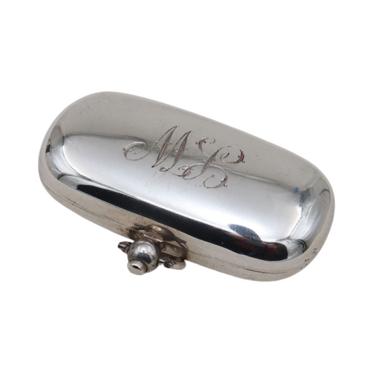 Sterling silver double sovereign case Chester 1912