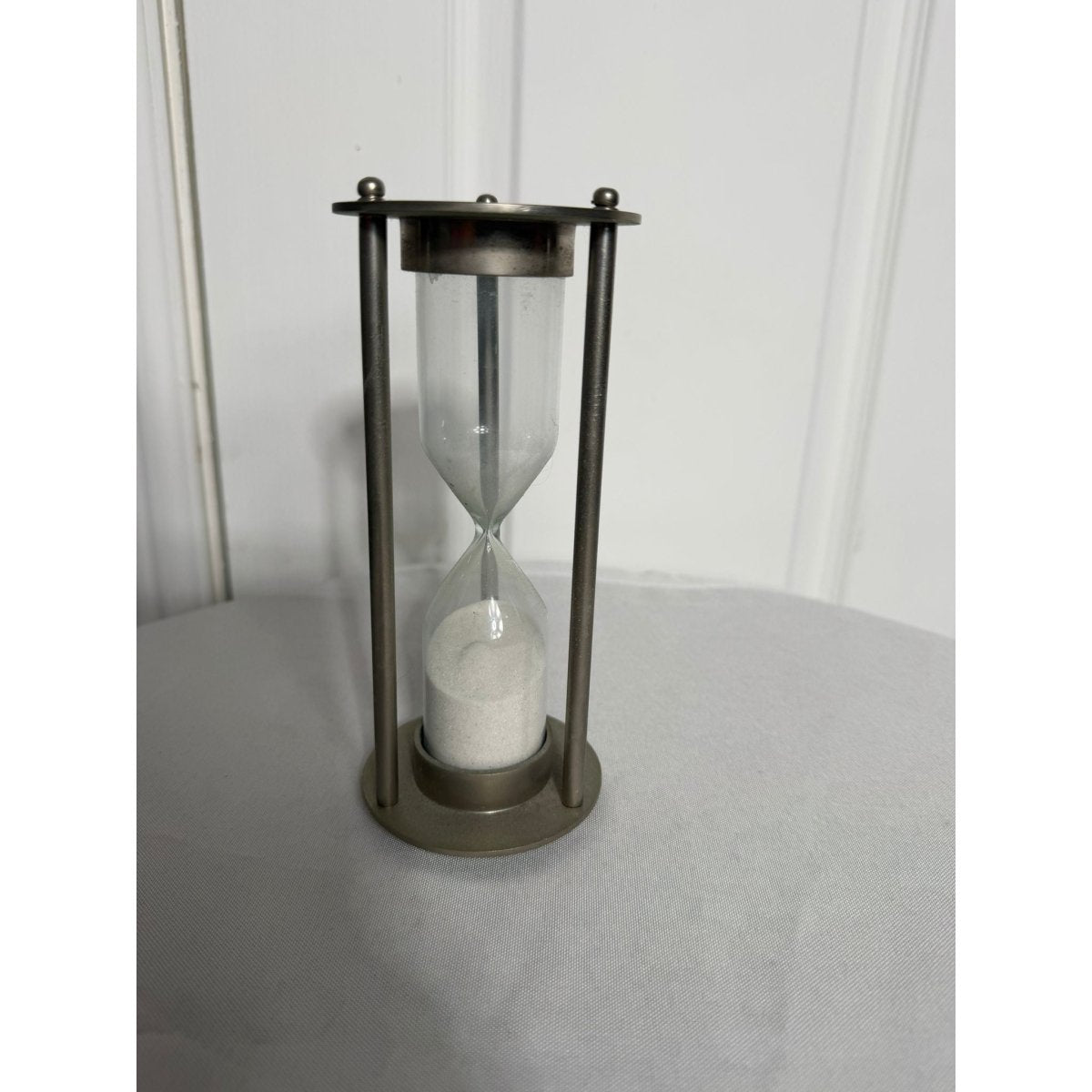 Modern Metal Hourglass Sand Timer Home Decor | Bazaa | Designer, Vintage and Antique Furniture