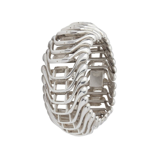 Modernist Sterling Silver Bracelet
