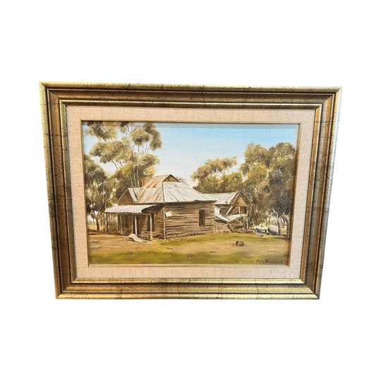 Mon Pendreigh “McMurray’s Old House” – Original Australian Outback Oil Painting