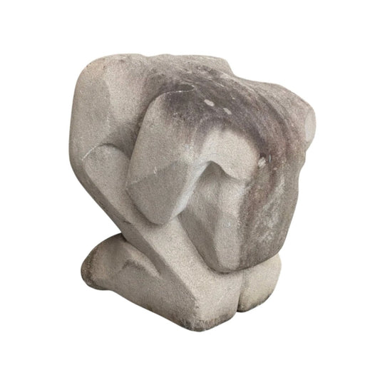 Monumental Modernist Figurative Sculpture | Hand Carved Stone