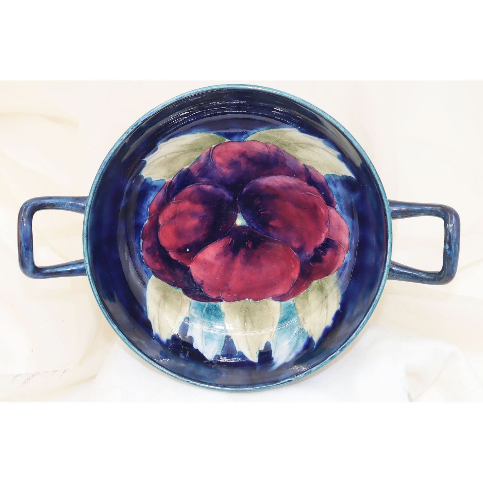 Moorcroft Pansy comport | Bazaa | Designer, Vintage and Antique Furniture