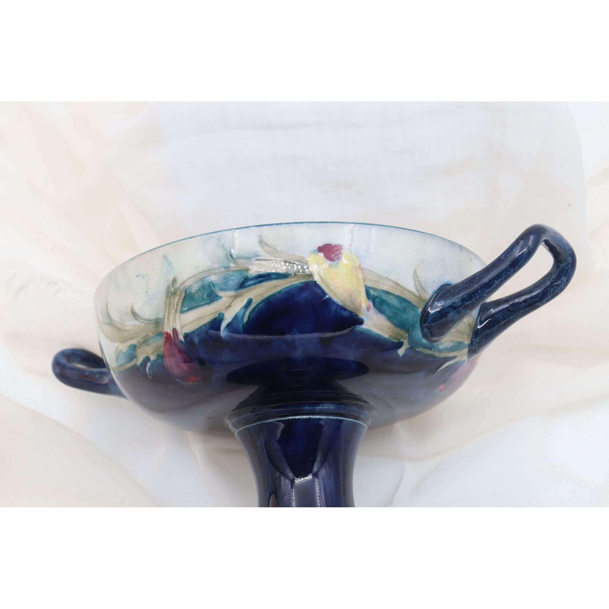 Moorcroft Pansy comport | Bazaa | Designer, Vintage and Antique Furniture