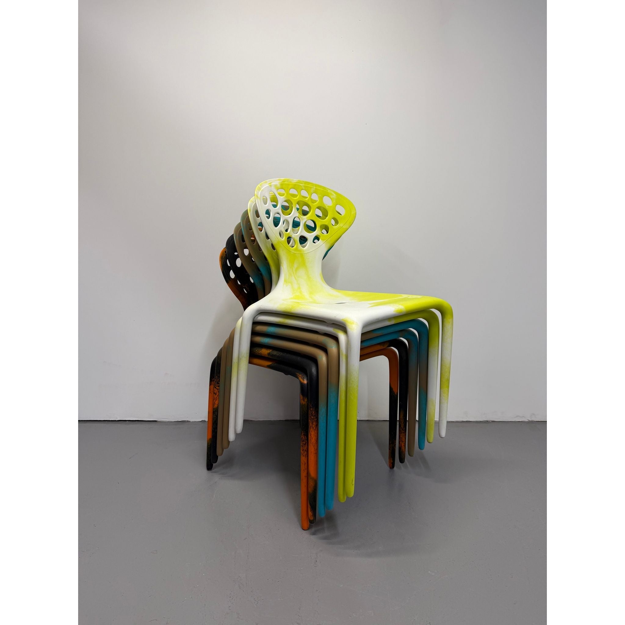 Moroso Supernatural Chair by Ross Lovegrove – Bi - Colour Black/Orange (2005) | Bazaa | Designer, Vintage and Antique Furniture