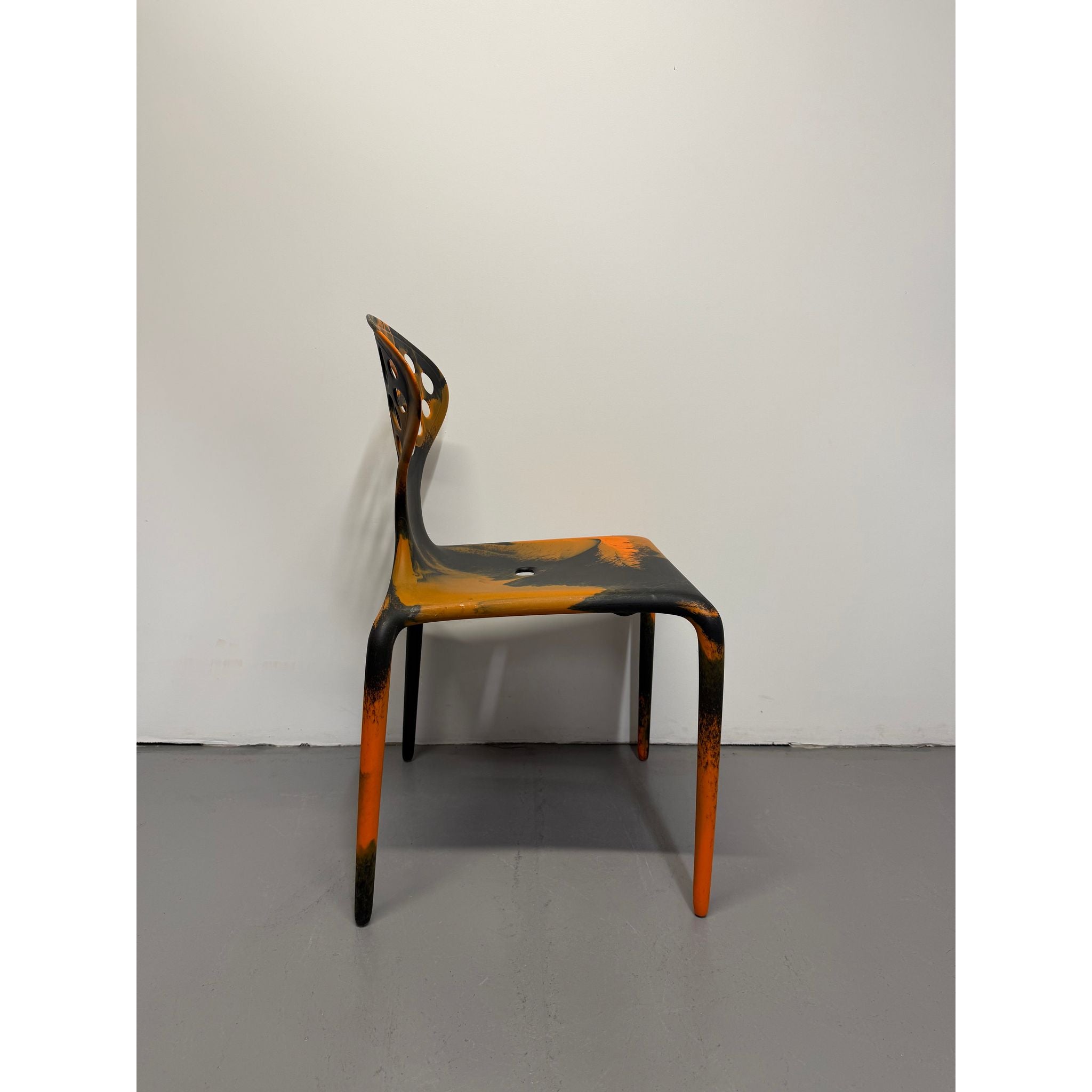 Moroso Supernatural Chair by Ross Lovegrove – Bi - Colour Black/Orange (2005) | Bazaa | Designer, Vintage and Antique Furniture