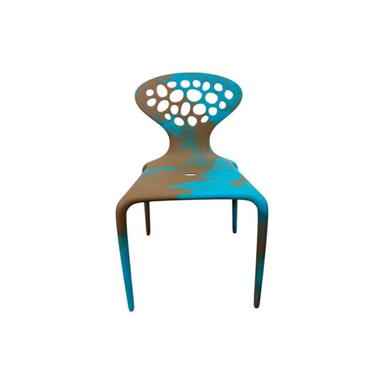 Moroso Supernatural Chair by Ross Lovegrove – Bi-Colour Turquoise/Cappuccino (2005)